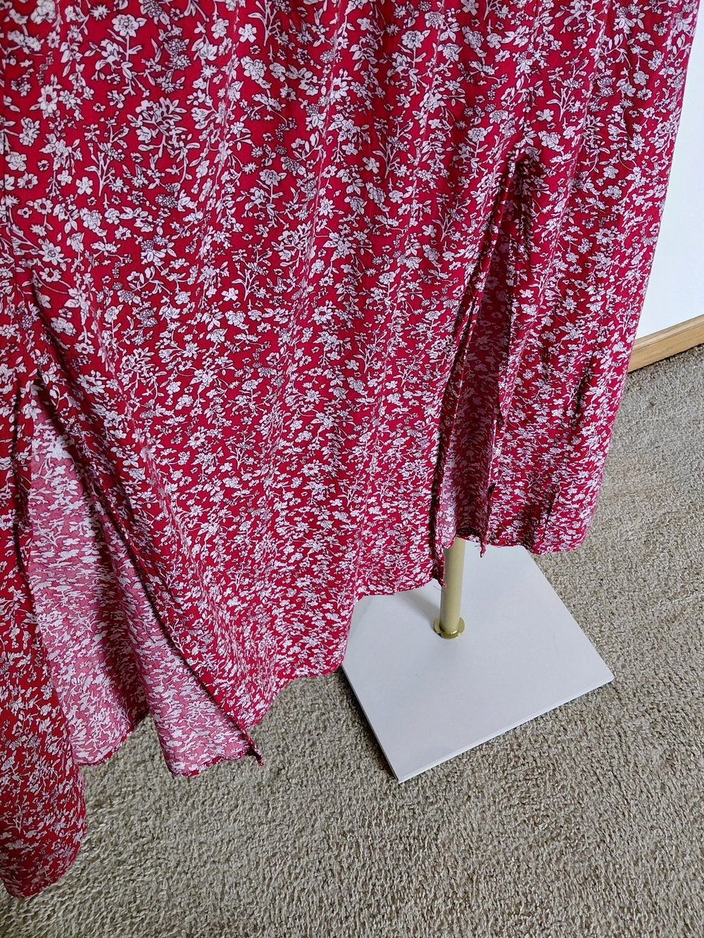 SHEIN Red Floral Maxi Dress - Picture 4 of 4